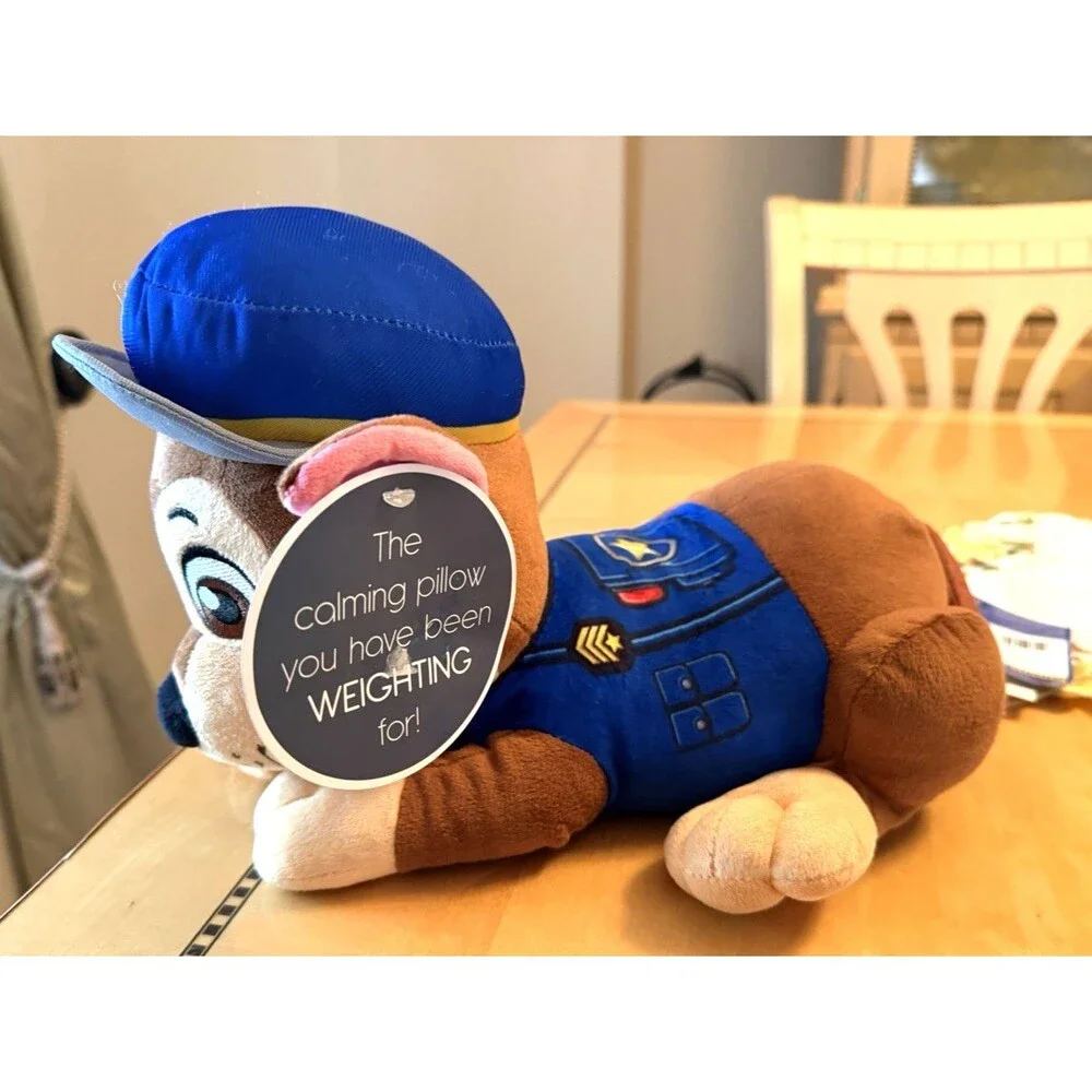 PAW Patrol Chase Kids Weighted Pillow Buddy Plush Pillow Calming Cuddle NEW